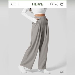 Halara wide leg waffle knit pants